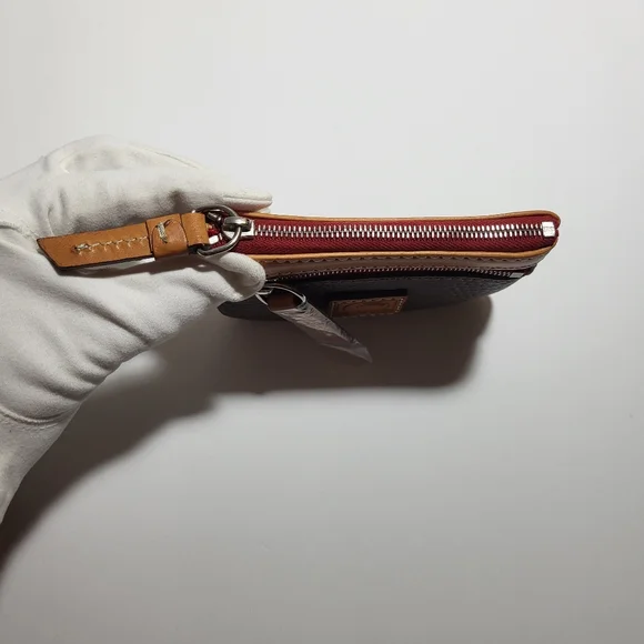 NWOT Dooney & Bourke Pebble Grain Card Case in Elephant - Picture 5 of 13